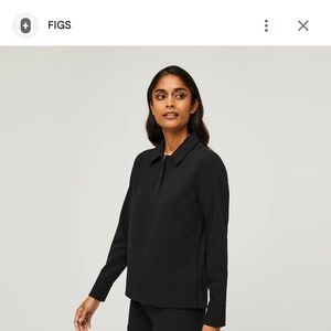 Figs long sleeve scrub top